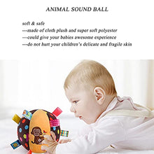 Load image into Gallery viewer, Inchant Interactive Animal Sounds Crawl Ball Toy for Babies and Toddlers - Colorful Tags Chime Ball - Soft Plush Sensory Rattles for Boys and Girls
