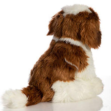 Load image into Gallery viewer, HollyHOME St. Bernard Plush Puppy Stuffed Animal Realistic Dog Plush Toy Pet Gift for Kids 10 Inch
