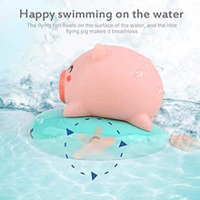 Load image into Gallery viewer, RTYEW Baby Floating Bath Toy Spray Water Piggy, Wind Up Pull and Go Swimming Animals Fish&amp; Pig Water Squirt Bathtub Pool for Kids Children Boys Girls
