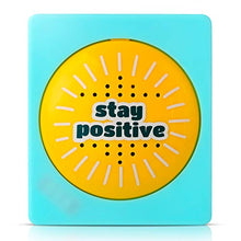 Load image into Gallery viewer, Daily Positivity Talking Button - Says 50 Positive Quotes and Affirmations - Stick On Fridge or Desk - Funny Inspirational Gifts for Men and Women - Novelty Motivational Happy Office Gadgets Toy
