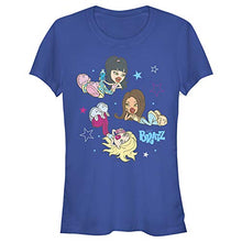 Load image into Gallery viewer, Junior&#39;s Bratz Cozy Slumber Party T-Shirt - Royal Blue - Large

