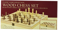 Hansen Games Classic Natural Wood Wooden Chess Set 15