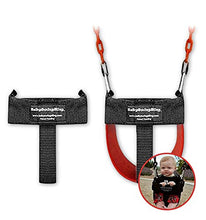 Load image into Gallery viewer, BabySwingSling  This Baby Swing Attachment Converts Standard Park Swings for Infants and Toddlers  Portable, Lightweight, Holds Up to 50 Pounds  Ideal for Swing Training This Summer
