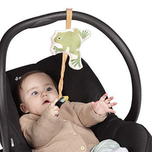 Load image into Gallery viewer, Manhattan Toy Firefly Frog Baby Travel Toy with Chime, Jiggle Pull, Crinkle Fabric and Adjustable Fabric Loop for Carriers and Cribs
