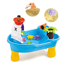 Load image into Gallery viewer, Decsix Sand Water Tables for Outdoor Kids Water Play Table with 20-Pc Accessory Set Toys for Toddlers Age 2-4 - Large Pirate Ship

