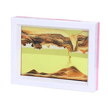 Load image into Gallery viewer, JKGHK Desktop Sand Art Glass Frame Moving Sand, Dynamic Moving Sand Art Picture, Motion Display Flowing Sand Frame Abstract Scenery Sand Image Hourglass
