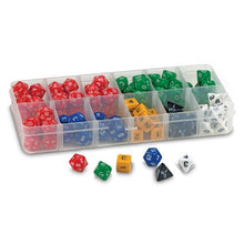 Load image into Gallery viewer, EAI Education Polyhedra Dice Sampler - Set of 105 with Case
