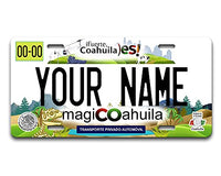 BRGiftShop Personalized Custom Name Mexico Coahuila 6x12 inches Vehicle Car License Plate