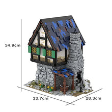 Load image into Gallery viewer, PHYNEDI Medieval Smithy Bricks Model with Lego Medieval Blacksmith 21325, MOC DIY Construction Collection Building Toy, MOC-44070 (2,997 Pieces) (Licensed and Designed by Povladimir), 27 x 22 x 28cm
