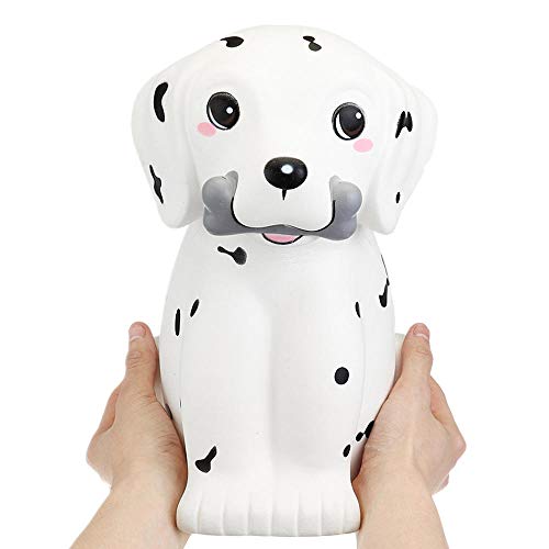 Ganjiang Kawaii Giant Animal Squishy Jumbo Squishies Soft Slow Rising Soft Stress Relief Toy, Kids Gifts, Home Decor,Collections (Spot Puppy Dog)