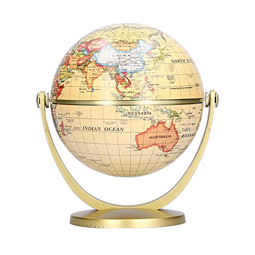 Shanrya Geography Globe, Globe Rotating Earth Geography Globe Home Decor Rotating Globe for School for Office for Home