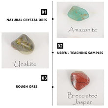 Load image into Gallery viewer, BESPORTBLE Rocks and Minerals Kit 15 Mini Energy Gemstone Natural Crystals Specimen Teaching Samples for Home and School Educational Tools
