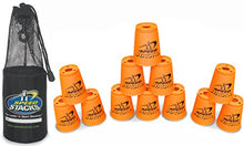 Load image into Gallery viewer, Speed Stacks Set of 12 Competition 4&quot; Metallic Orange Cups with Carrying Bag
