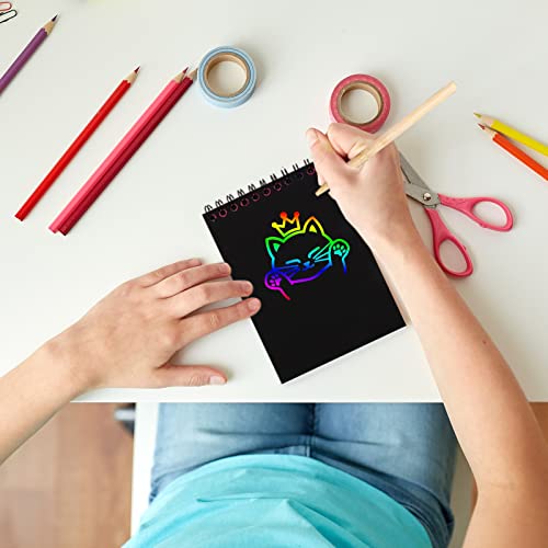 Scratch Paper Art Set Rainbow Card With Stylus Pen - Toys & Games