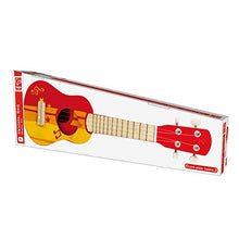 Load image into Gallery viewer, Hape Kid&#39;s Wooden Toy Ukulele in Red
