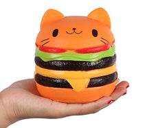 Load image into Gallery viewer, Anboor 4.5&quot; Squishies Jumbo Slow Rising Kawaii Squishies Cat Hamburger Bread Toy for Collection Gift
