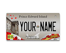 Load image into Gallery viewer, BRGiftShop Personalized Custom Name Canada Prince EdwardIsland 3x6 inches Bicycle Bike Stroller Children&#39;s Toy Car License Plate Tag
