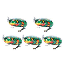 Load image into Gallery viewer, GLOGLOW Clockwork Frogs, 5Pcs 3in Jumping Frog Frogs Iron Sheet Frogs Wind up Toys for Kids Toddlers Party Gift(5 Pcs) Wind-Up Toys
