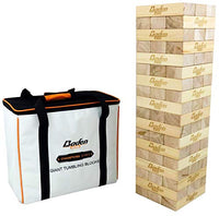 Baden Champions Giant Tumbling Blocks - 54 Premium Pine Blocks (Stacks to Over 5 ft. During Play), Game Rules & Rugged Carry Bag
