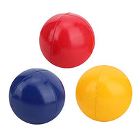 GLOGLOW 3pcs Juggling Balls, Hand Throw Indoor Leisure Sports Ball with Net Bag Durable PU Leather Juggling Ball Educational Toys for Beginners KidsJuggling Sets