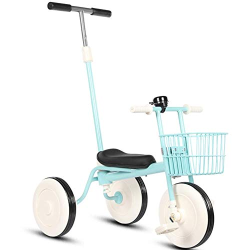 Moolo Trike Kids Bicycle Children's Car, 1-5 Year Old Boy/Girl Trolley Safety Portable Bikes Cycling Ride 3 Wheel Stroller (Color : C)