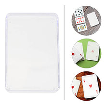 Load image into Gallery viewer, balacoo 12pcs Playing Card Holder Clear Plastic Poker Case for Playing or Poker Cards Brown Decorative Storage Box Without Cards
