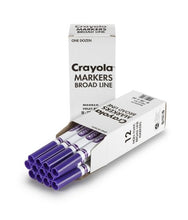 Load image into Gallery viewer, Crayola 12 Count Original Bulk Markers, Violet Purple
