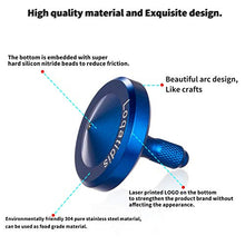 Load image into Gallery viewer, LOQATIDIS Precision Metal Spinning Top, The Easiest to Spin, Long Spin time Exceed 8 Mins, Support Handstand Rotation, Kill Time Relief Stress ADHD Anti-Anxiety Fidget Toys (Medium, Blue)
