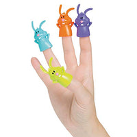 Fun Express - Funny Bunny Finger Puppets (6dz) for Easter - Toys - Character Toys - Finger Puppets - Easter - 72 Pieces