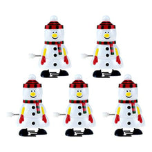 Load image into Gallery viewer, TOYANDONA 5pcs Christmas Wind Up Toys Snowman Wind up Stocking Stuffers Christmas Party Favors for Kids
