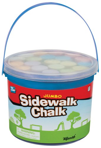 Toysmith Jumbo Sidewalk Chalk, Assorted Colors (Packaging May Vary)