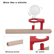 Load image into Gallery viewer, TOPINCN Floating Blow Pipe Ball Toy, Wooden Balances Blowing Toys, Educational Wooden Blowing Toys, Floating Ball Game
