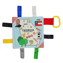 Load image into Gallery viewer, Georgia Baby Tag Crinkle Me Stroller Toy Lovey for Tummy Time, Sensory Play, Traveling and Photography
