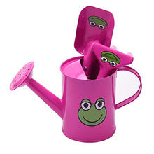 Load image into Gallery viewer, Sungmor Kids Garden Tools Set | Pretty &amp; Cute Little Gardener Kit | Package Includes 3PC Rose Red Frog Watering Can &amp; Trowel &amp; Rake Gardening Hand Tools | Perfect for Play Around Garden,Yard or Beach
