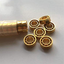 Load image into Gallery viewer, 7haofang 6pcs R188KK UR188 Gold Plated Bearing for Fidget Spinner Yoyos Fan
