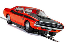 Load image into Gallery viewer, Scalextric Dodge Challenger Red &amp; Black 1:32 Slot Race Car C4065
