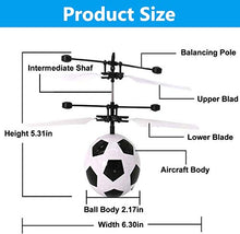 Load image into Gallery viewer, GreaSmart Flying Ball, Kids Soccer Toys Hand Control Helicopter Light Up Ball Mini Drone Magic RC Toys Stocking Stuffers for Kid Boy Girl Outdoor Sport Game Xmas Toy for Boy Fun Gadget
