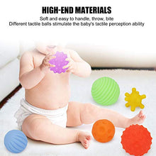 Load image into Gallery viewer, GLOGLOW Children Educational Ball Toy, 6pcs Baby Gripping Ball Soft Sensory Hand Ball Set Colorful Silicone Children Early Learning Toys
