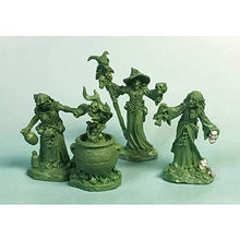 Load image into Gallery viewer, Witch Coven and Cauldron Miniature 25mm Heroic Scale Figure Dark Heaven Legends Reaper Miniatures
