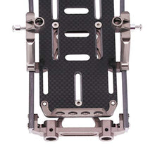 Load image into Gallery viewer, Toyvian Crawler Car Frame 1/10 Carbon Fiber and Metal Crawler RC Car Chassis Frame Kit Compatible for Wrangler SCX10
