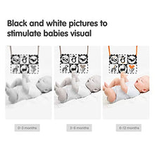 Load image into Gallery viewer, TUMAMA Baby Crib Black White Hanging Toy, Soft Cloth Shape Book, Crib Play Mats High Contrast Double Sides, Floor Mirror Books Letters Numbers Animals for Baby 0 3 6 9 12 Months
