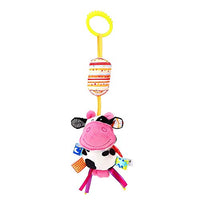 Stroller Hanging Toy, Animal Shape Non-Toxic Crib Hanging Toy, Bright Color Soft Crib for Car Seat Baby Carrier Newborn Baby(Cows)