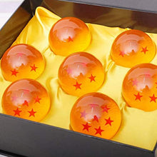 Load image into Gallery viewer, 7 Stars 7pcs Anime 3.5cm Transparent Balls Yellow
