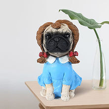 Load image into Gallery viewer, Cute Pug Dog Bank, Pug Coin Bank for Boys Girls, Resin Puppy Piggy Bank Coin Can Keepsake, Birthday Gifts Toy Dog Ornament Desktop Decoration Coin Can (C)
