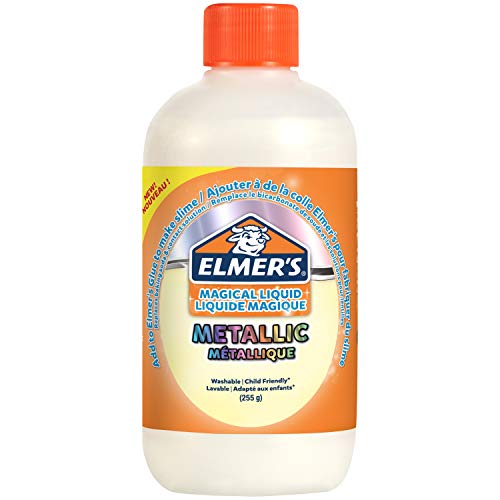 Elmers Metallic Slime Activator | Magical Liquid Glue Slime Activator | 255 g Bottle | Great for Making Slime