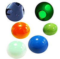 EUBUY 4 Pcs Sticky Wall Balls Decompression Toys Glowing Balls, Luminous Sticky Ball Game Fluorescent Sticky Target Ball Fun Stress Relief Balls for Kids Adults