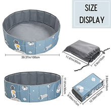 Load image into Gallery viewer, ibwaae Portable Kids Ball Pit Foldable Baby Playpen Large Ocean Ball Pool Storage Bag Indoor Outdoor Fence for Baby Toddlers(Universe)

