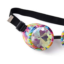 Load image into Gallery viewer, Kaleidoscope Rave Rainbow Crystal Lenses Vintage Goggles Glasses
