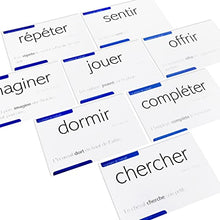 Load image into Gallery viewer, 200 French Verb Conjugation Present Tense Flash Cards - Full Examples in Both French and English
