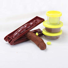 Load image into Gallery viewer, HASAYAQI Playdough Poop Toy Mold,Clay Simulation Faeces Tool,3 Brown Dough,1 Yellow Dough and Plastic Mold
